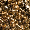 15 Sets Button Stud Screws 6MM Brass-Glossy (gold-coloured)
