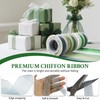 6-Roll Sheer Organza Ribbon 1" x10yd, Mixed Colours, Satin Hem