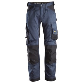Snickers Workwear U635195043432 AllroundWork Stretch Loose Fit Work Pants (Navy/Black) - 34/32