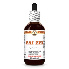 Bai Zhi (Angelica Dahurica) Dry Root Tincture, Made in Hawaii, All Natural, Vegan, Pure Liquid Extract - 2 fl.oz