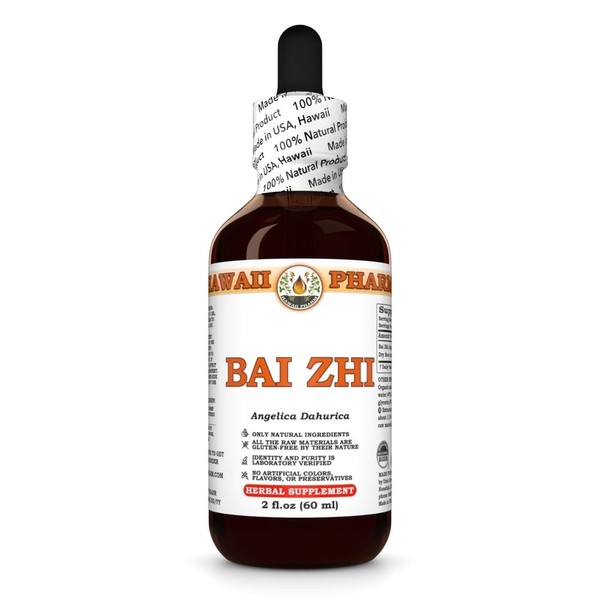 Bai Zhi (Angelica Dahurica) Dry Root Tincture, Made in Hawaii,