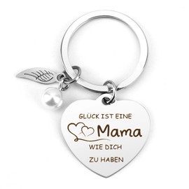 Kiopdse Mother's Day Gift for Mum, Mother's Day Gift, Keyring Mum, Gifts for Mum, Christmas Gifts for Mum, Birthday Gift for Mum, Gifts for Mothers, silver