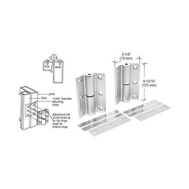 CRL Aluminum Finish Universal Storefront Door Hinges - Set