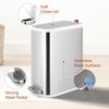 BETHEBEST 4 Gallon/15 Liter Trash Can with Soft Close Lid,Stainless