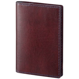 Raymei Fujii ZVN225Z ZVN225Z with Business Card Holder Jotter Memo Leather Wine