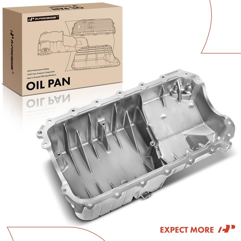 A-Premium Engine Oil Pan Sump with Drain Plug Compatible with