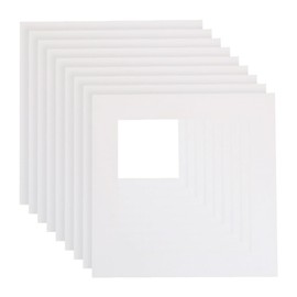 GSHLLO 10 Pcs Photo Frame Mats Picture Frame Paper Mounts Picture Frame Mattes Photo Card Boards Picture Display Cardboards Square Paper Photo Frames for Artwork Painting