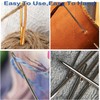 Large Eye Sewing Needles Kit, Stainless Steel Large-Eye Blunt Needles
