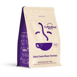 Coffee Bean Direct Dark Costa Rican Tarrazu, Whole Bean Coffee, Dark Roast, 1 Pound Bag (Pack of 1)