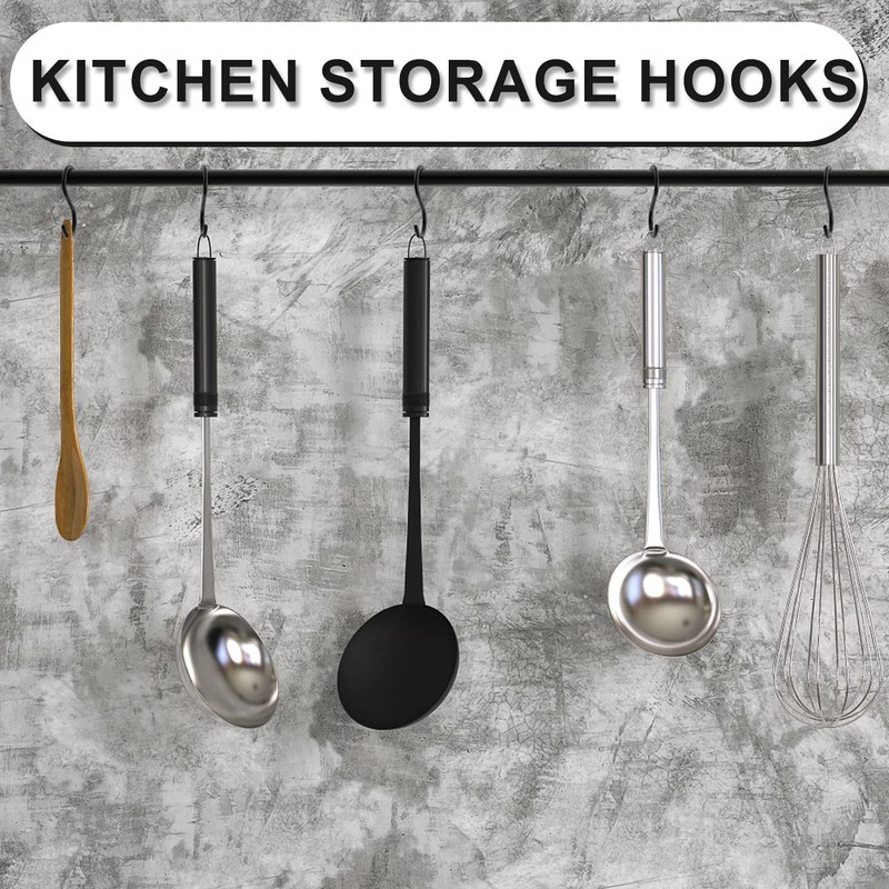 KINBOM 120pcs 1 Inch Mini S Hooks for Hanging, S