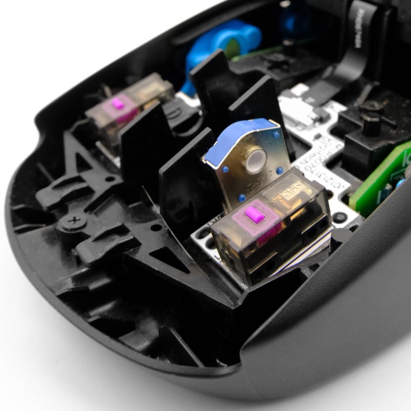 NoirVogel KAILONG MFD70-X 150M Mouse Micro Switch (4Pcs, Purple-Gold), 0.74N,