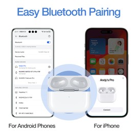 ACCISTELLA Kabelloses Ladecase Ersatz Kompatibel mit AirPods Pro 1 & 2, Wireless Charging Case Replacement, Ersatz Lade Case mit Sync Button