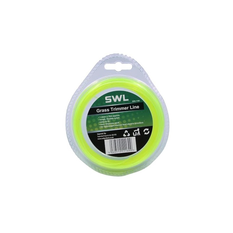 SWL Grass Trimmer Line 1.2mm x 15m | Universal Strimmer
