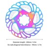 Mountain Bike TitaniumPlated Cooling Disc Brake Rotor 6 Nails Cycling
