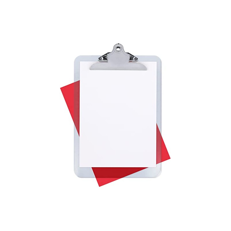 Grafoplás 1550570. Clipboard White with Jumbo Clamp, High Printing, White,