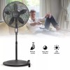 Air Monster 15732-R 18-Inch Diameter 3-Speed Adjustable Height Oscillating Pe...