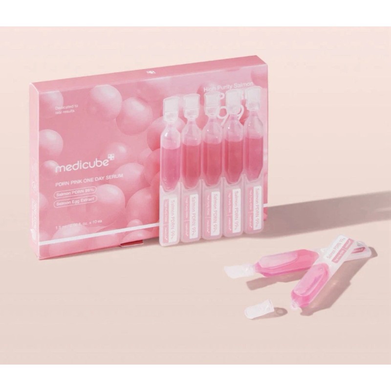 [MEDICUBE] PDRN Pink One Day Serum - 1set (1.5ml x