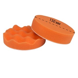 Nextool MPS-23150H Polishing Sponges, 2 x Hard Buffing Polishing Pads, 150 mm