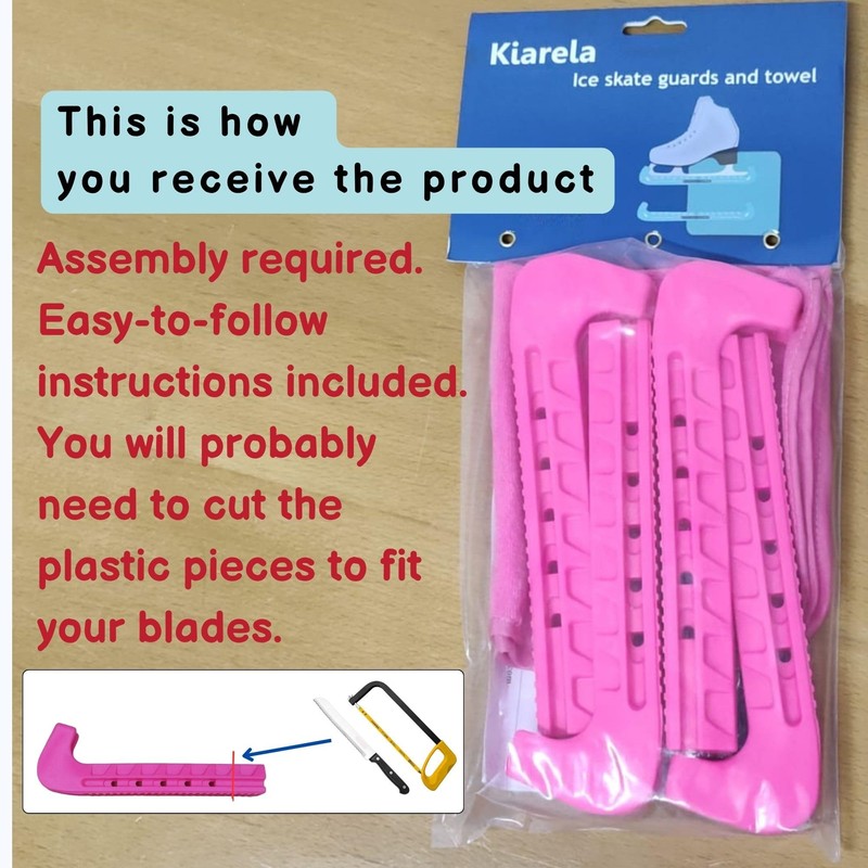 Kiarela Ice Skate Guards for Figure Skates and Towel Gift