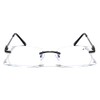 V.W.E. Anti Blue Blocker BIFOCAL Metal Rimless Rectangular Reading Glasses