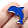 Dolphin Pin Badge Cute Iraka Pins Aquarium Fish Goods, Alloy