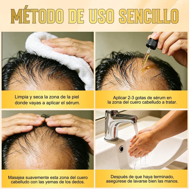3PCS Aceite Para Barba De Hombre, Beard Serum, Barba Kit