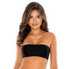RELLECIGA Women's Black Bathing Suit Adjustable Back Lace-up Bandeau Bikini