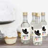Let's Fiesta - Mini Wine and Champagne Bottle Label Stickers