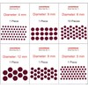 ASHIRWAD Maroon Bindi of Single Size 10 pcs and Different
