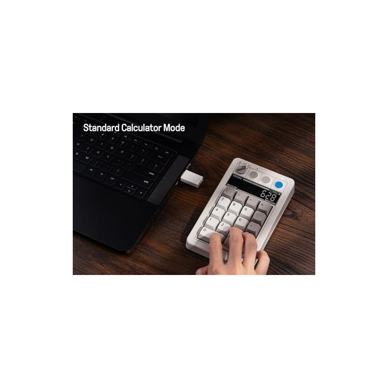 8Bitdo Numpad mecánico retro de 18 teclas, compatible con PC