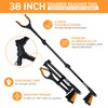 38" Extra Long Grabber Reacher Tool – 2 Pack Extra