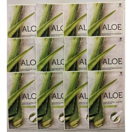 24 miracle ALOE VERA FACE MASKS - Pack of 12