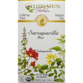 CELEBRATION HERBALS Sarsaparilla Root Organic 24 Bag, 36g/ 1.26 oz