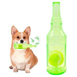 JJYHEHOT Squeaky Chew Dog Toys with Tennis Ball, Durable Puppy Boredom Toys for Small Medium Large Dog Outdoor Playing Training Chewing Dental Care Teeth (Green)