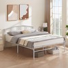 VECELO 14 inch Queen Bed Frame White Beds Metal Platform