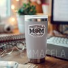 (3PCS) Football Mom Sticker - Waterproof Vinyl Decal for Laptops,