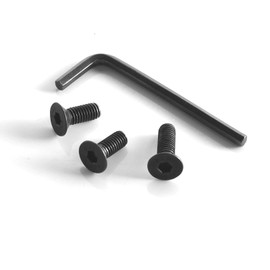 Emart Backdrop Stand Replacrment Parts, 3 PCS Black Flat Head Hexagon Screws for Backdrop Stands Accessories Kit, 3 PCS Wing Nuts with Washer, 1 PCS Allenkey