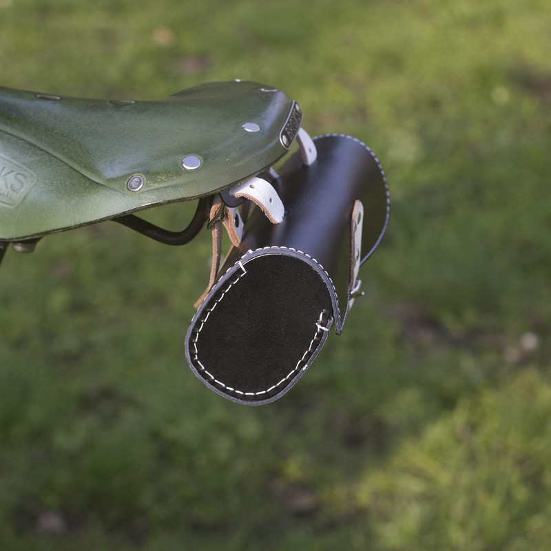 Leather Tool Bag Bike Saddle Bag Handcrafted Bike Bag BLACK