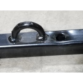 Mak-It Mfg Snowmobile Trailer Steel Tie Down Bar Straight 48" x 1" w/ Black Ski Protectors