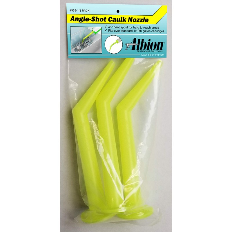 Albion Engineering Company 935-1(3 Pack) Angle Shot Plastic Nozzle for