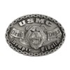USMC Devil Dog Pewter Jumbo Pin Made in USA