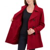 Classic Double Breasted Wool Coat Red