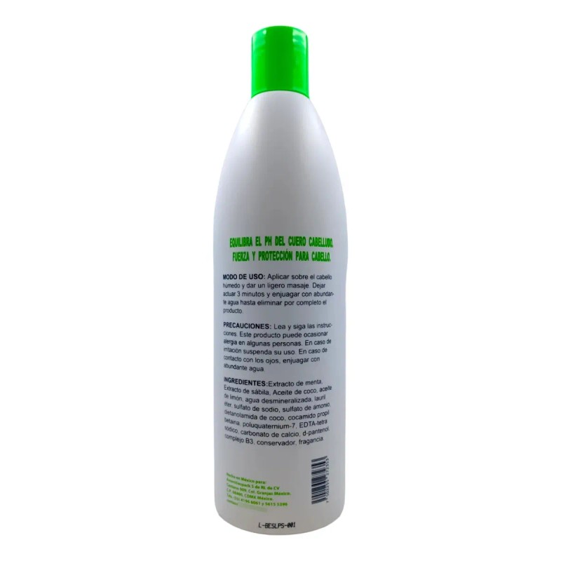 Kolor Shot Shampoo Limpieza Profundaneutro Menta Y Sábila