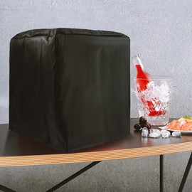 J&C Ice Maker Cover 420D Countertop Ice Machine Maker Cover Nugget Ice Maker Covers Portable Ice Maker Machine Cover Ice Makers Cover Portable Freezer Cover Ice Cube Maker Cover (No Ice Maker (black)