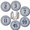 Yankee Coasters for Drinks, New York Baseball Ceramic Coasters Set