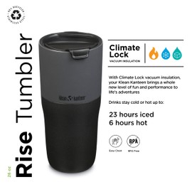 Klean Kanteen (W/Flip Lid Rise 26 oz Tumbler (with Flip Lid), Silver (Brushed), L