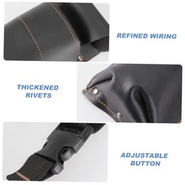 TEHAUX 2pcs Flame-resistant Welding Rod Holder Bag High-capacity Wear-resistant Storage Waist Tool Pouch for Welders Stylish and Lightweight Design Random