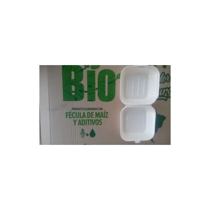 500 Domos Contenedores 6x6 Hamburguesero Biodegradables