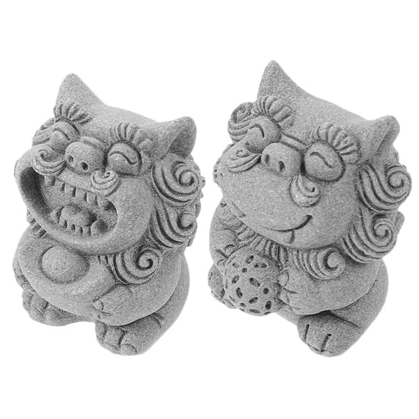 Kisangel Pcs Chinese Style Lion Figurine Lion Statue Unique Mini