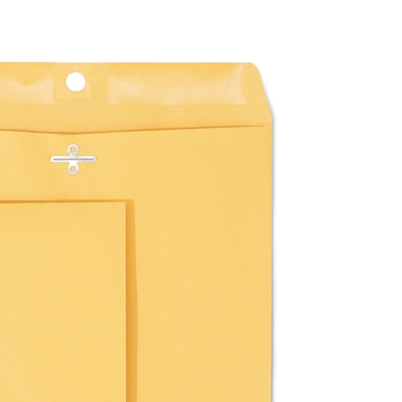 Staples Brown Kraft Clasp Envelopes, 9" x 12", 12/Pack